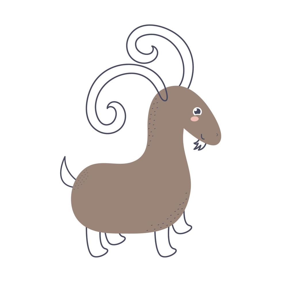cute goat design vector
