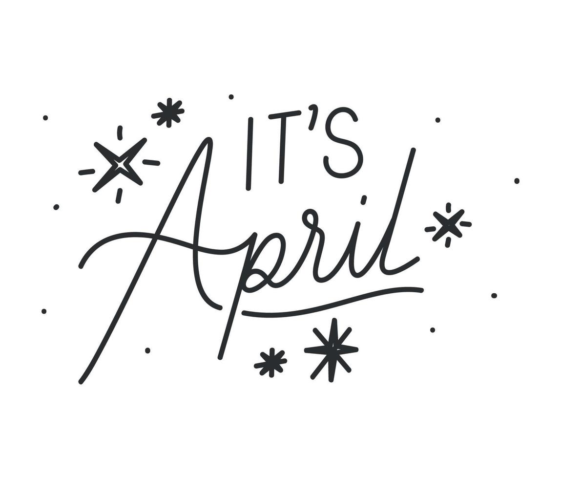 design of its april vector