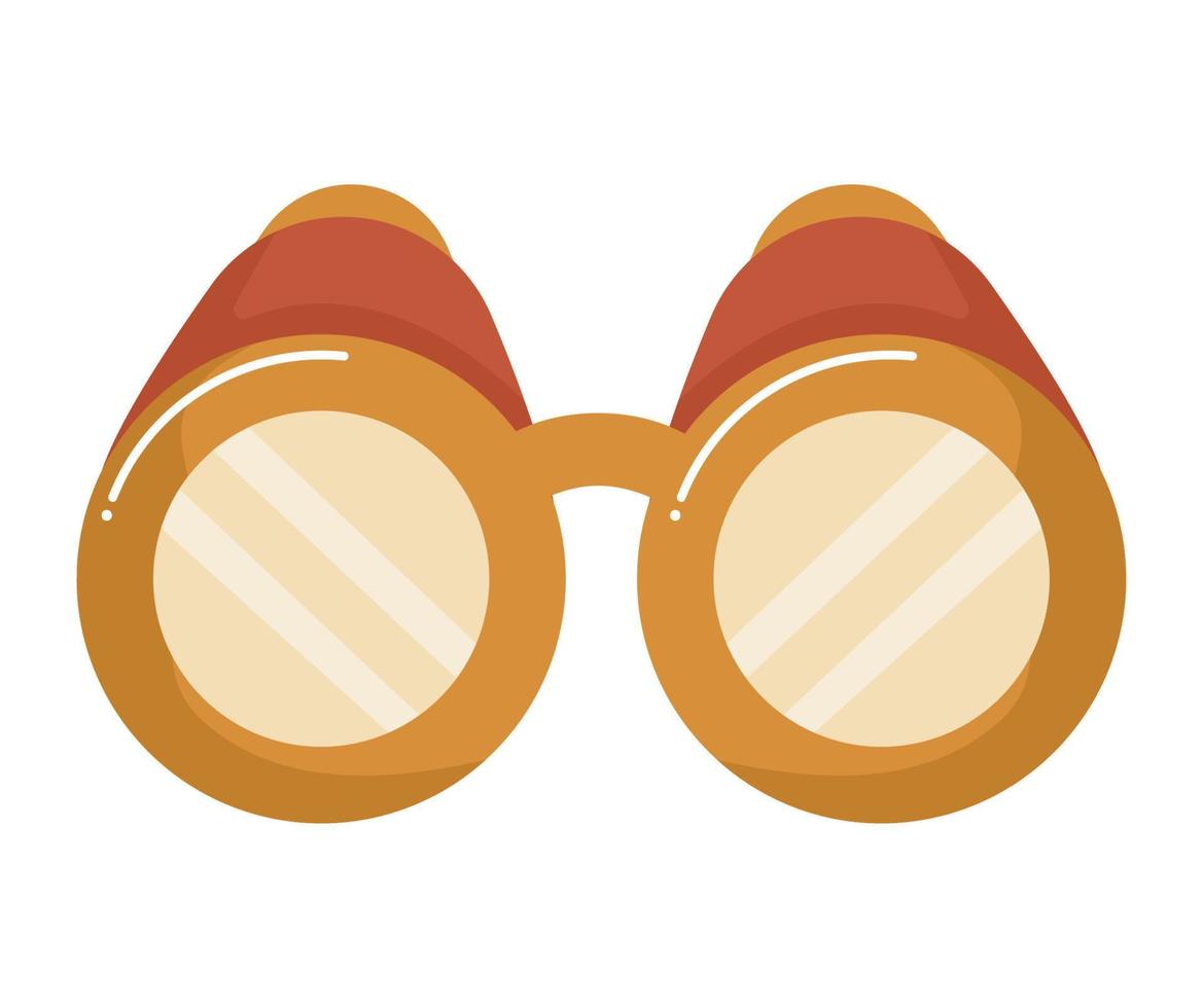 orange binoculars design vector