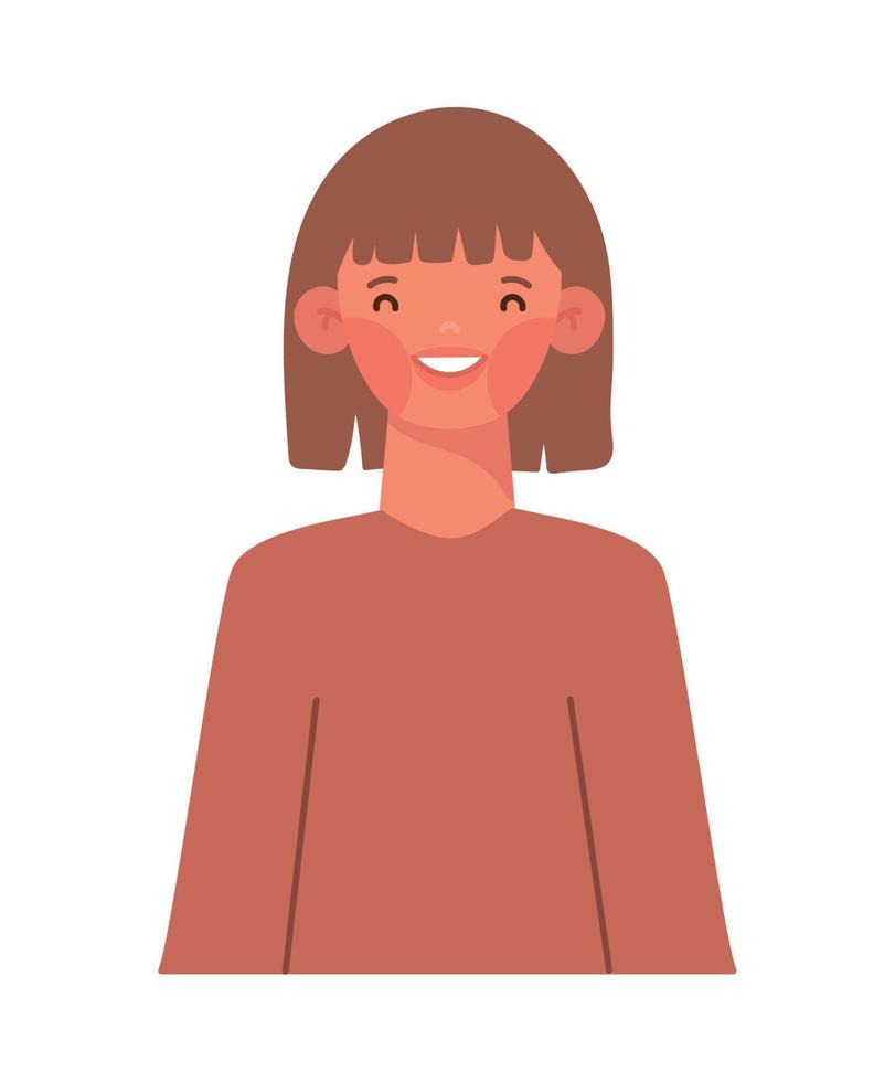 happy lady picture vector