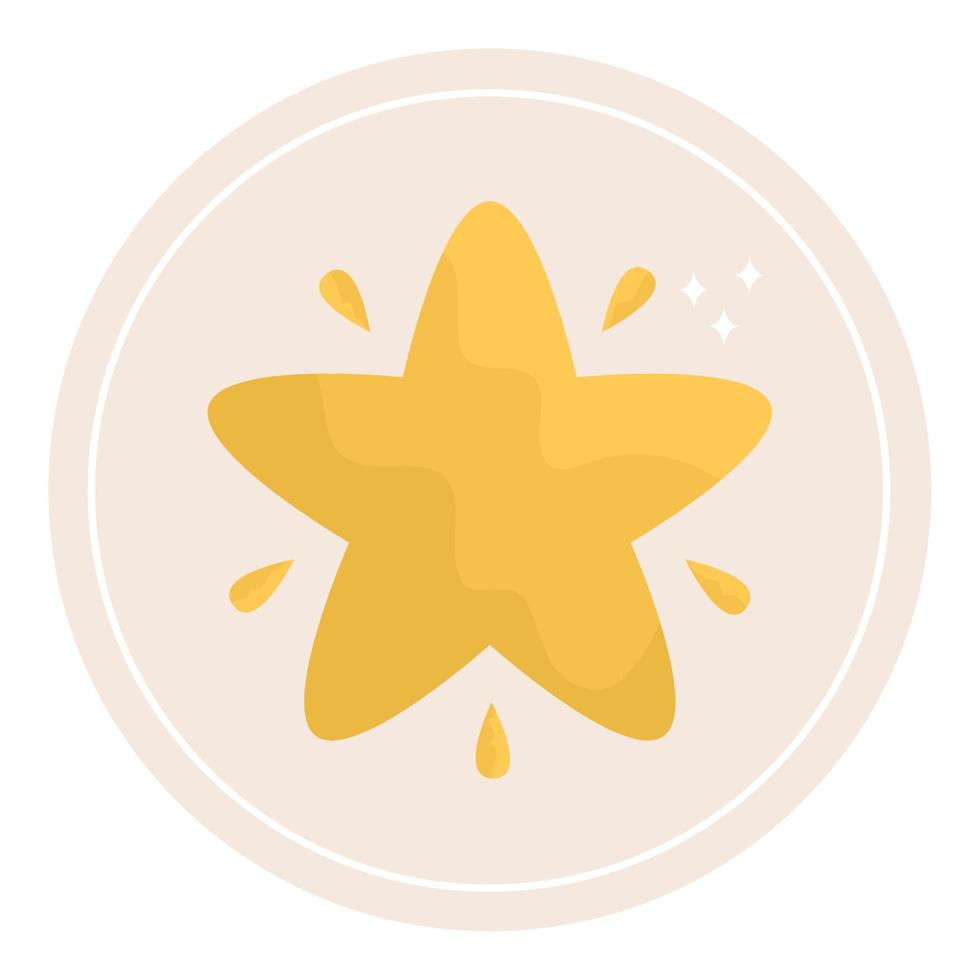 star highlight design vector