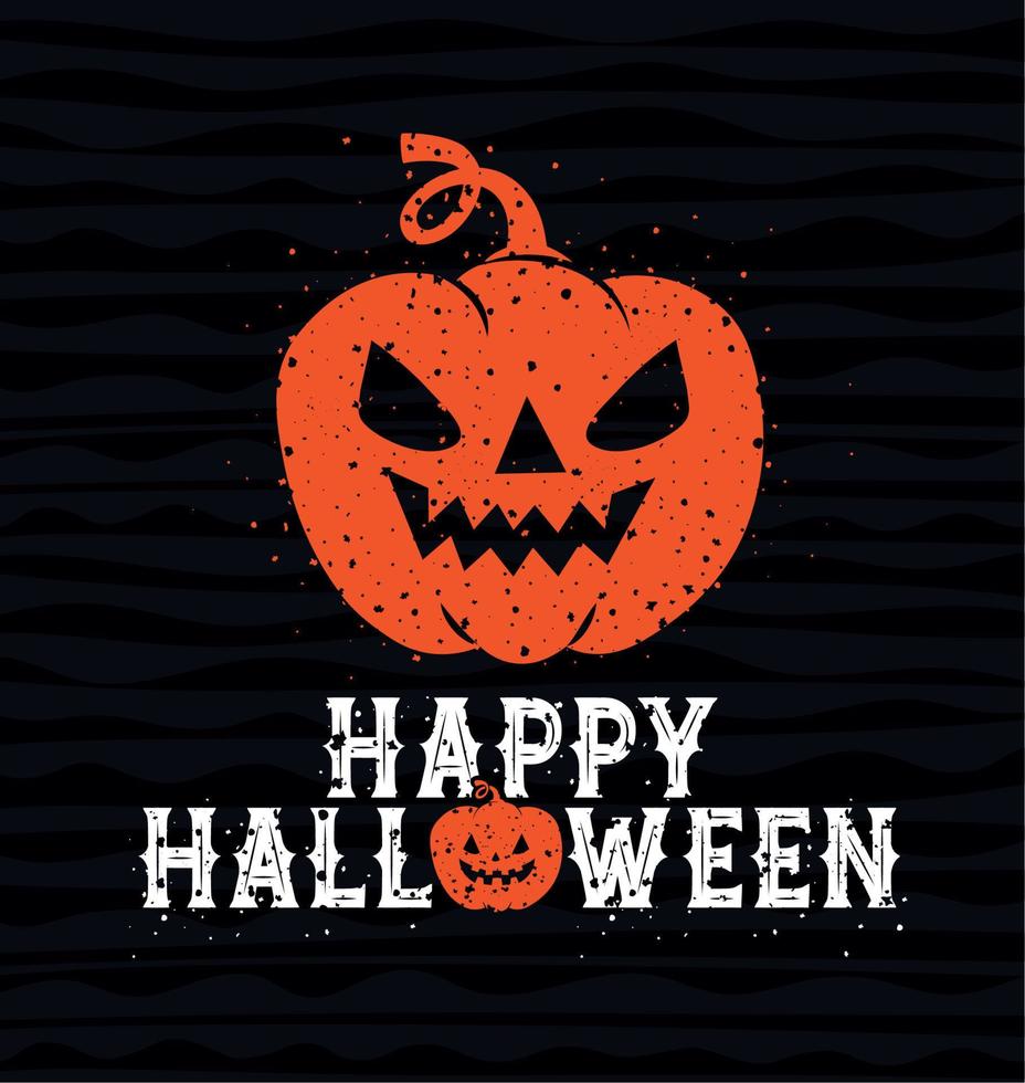 happy halloween illustration vector