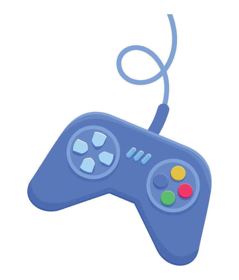 control de videojuego azul vector