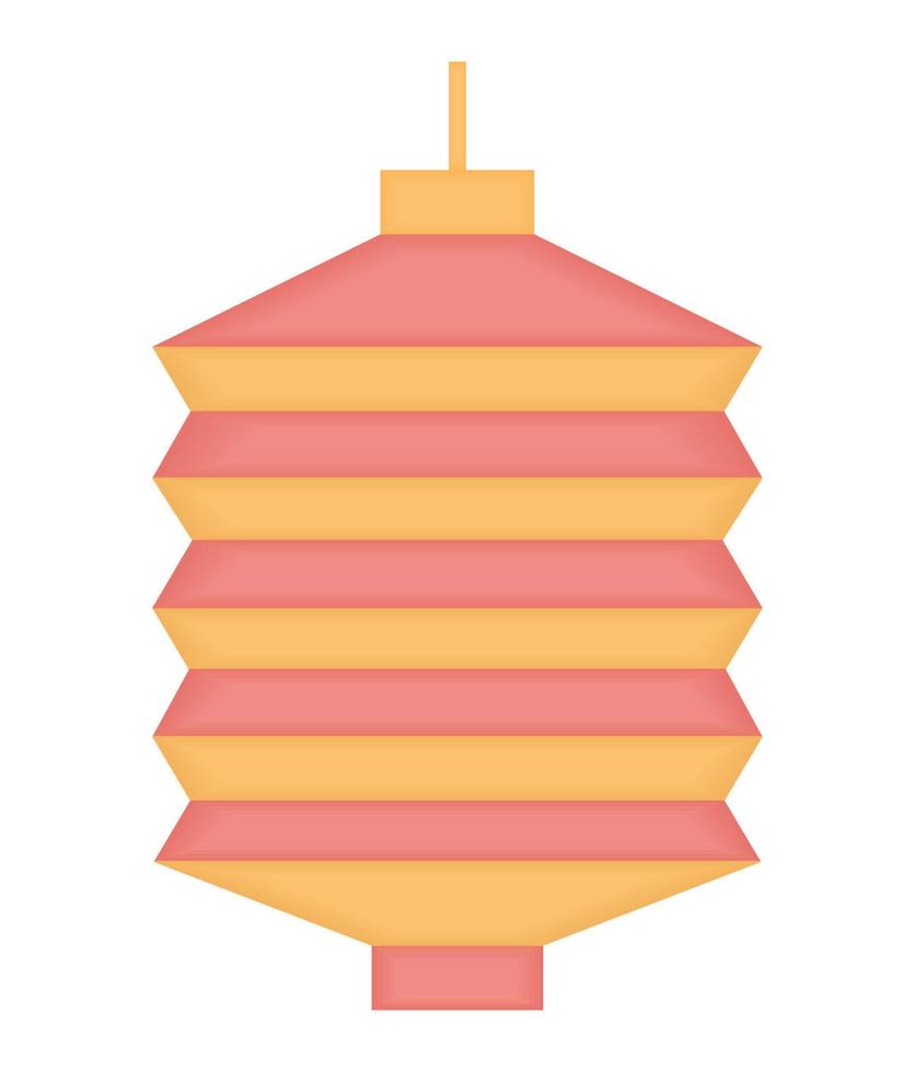 colored chinese lamp vector