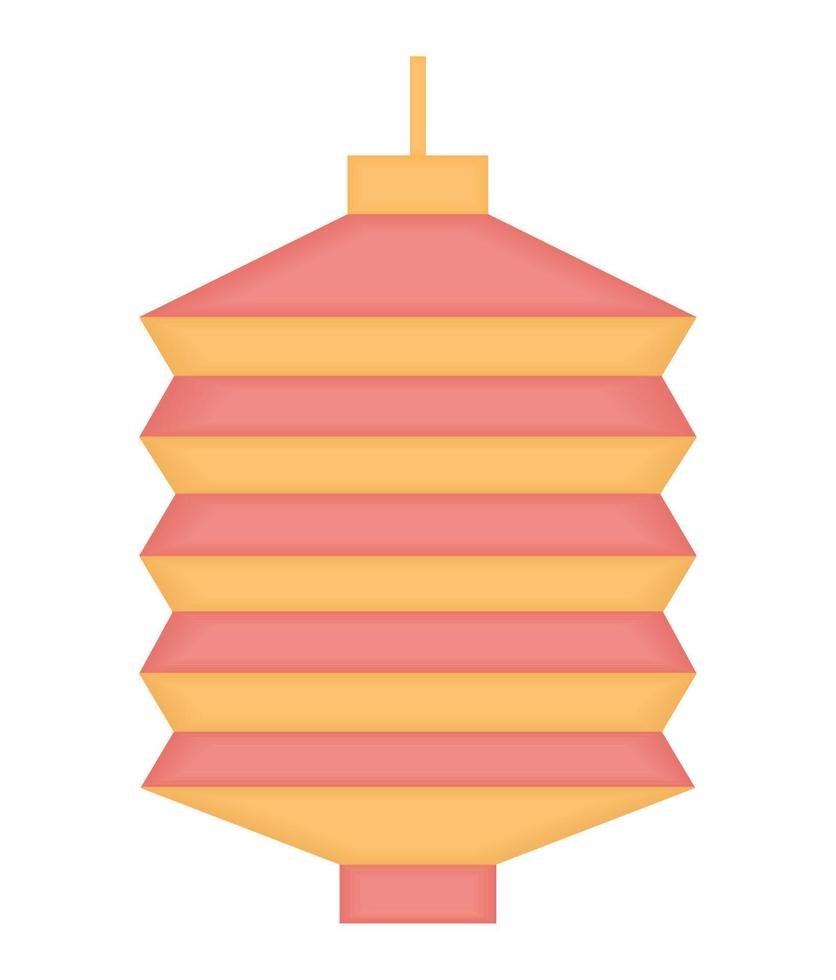 colored chinese lamp vector