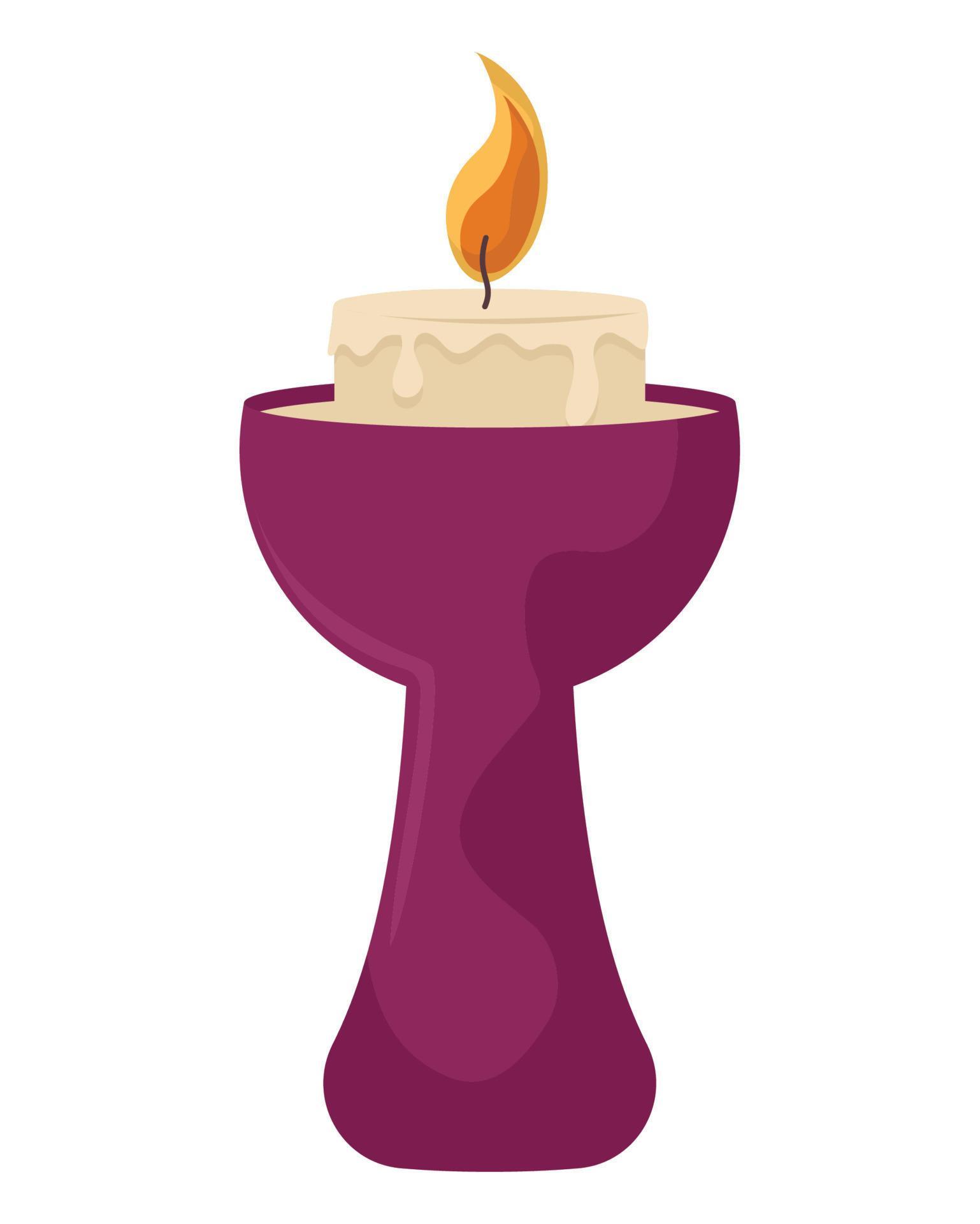 purple candle design 21386373 Vector Art at Vecteezy
