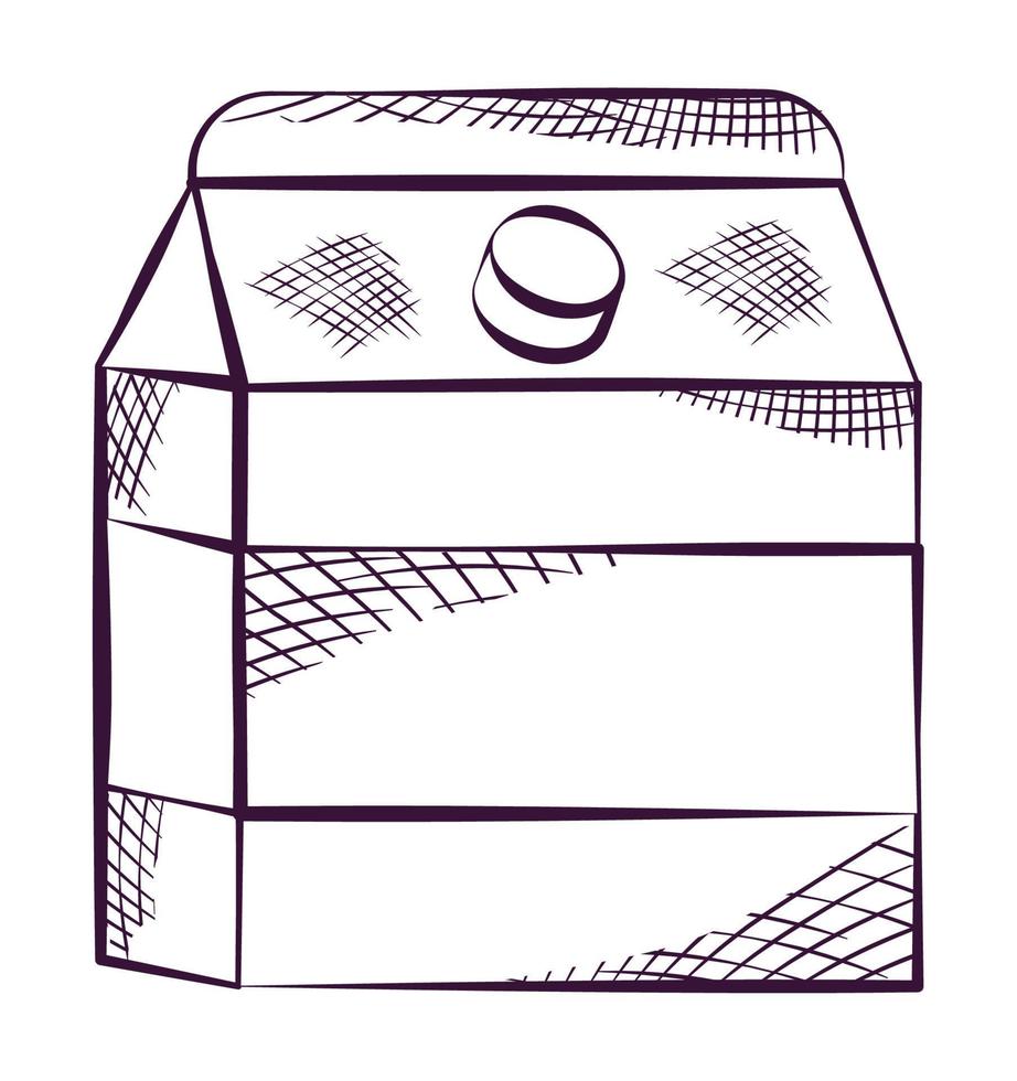 milk carton icon vector