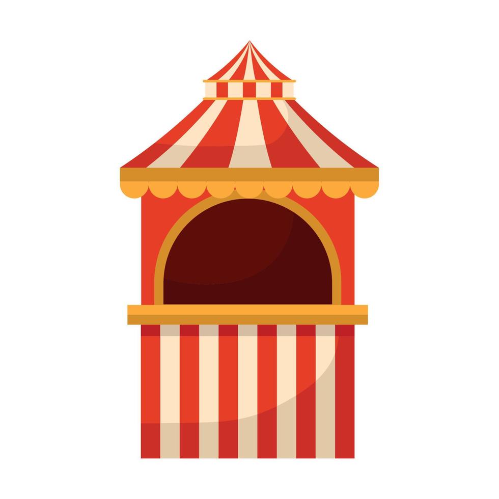 red ticket tent vector