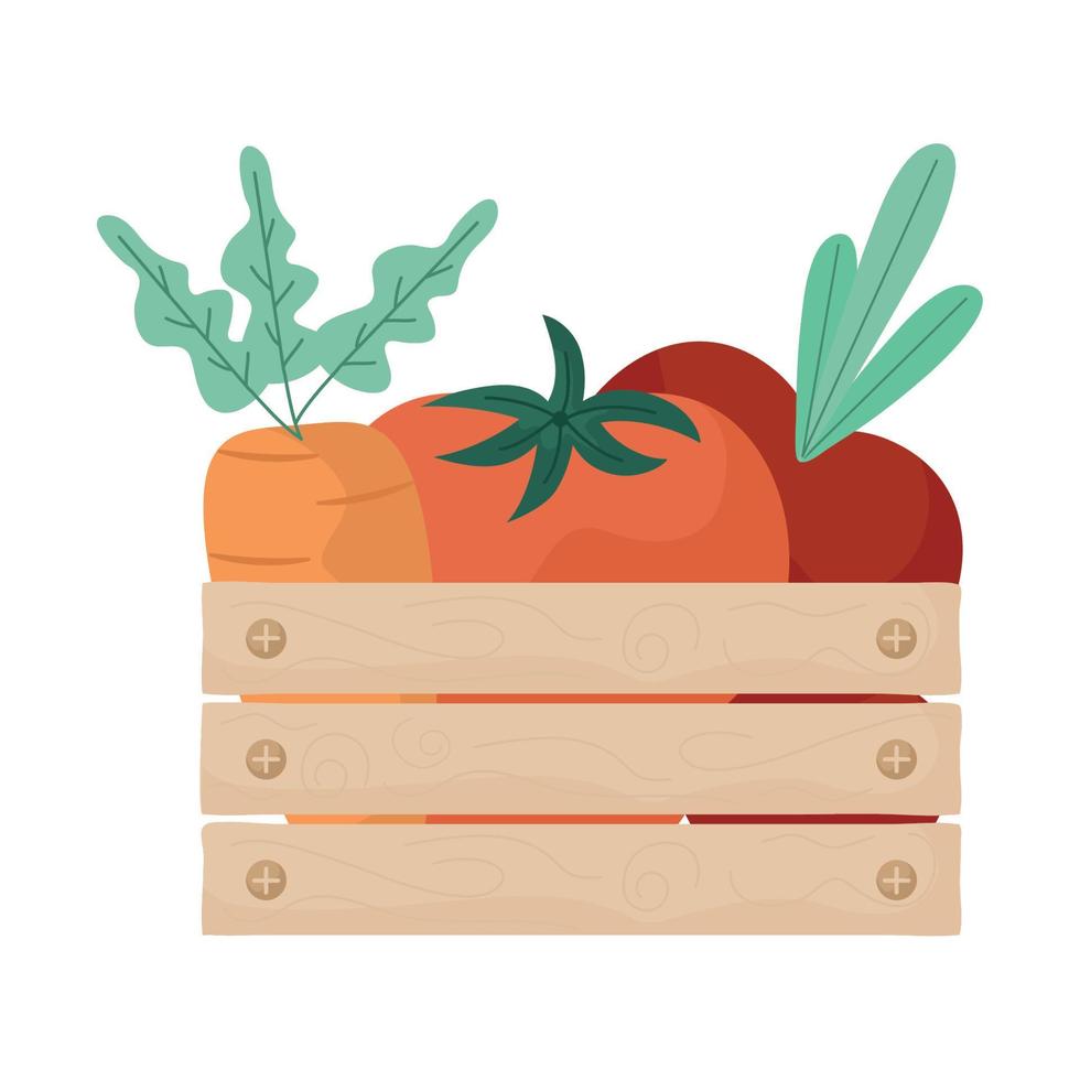 vegetables basket design vector