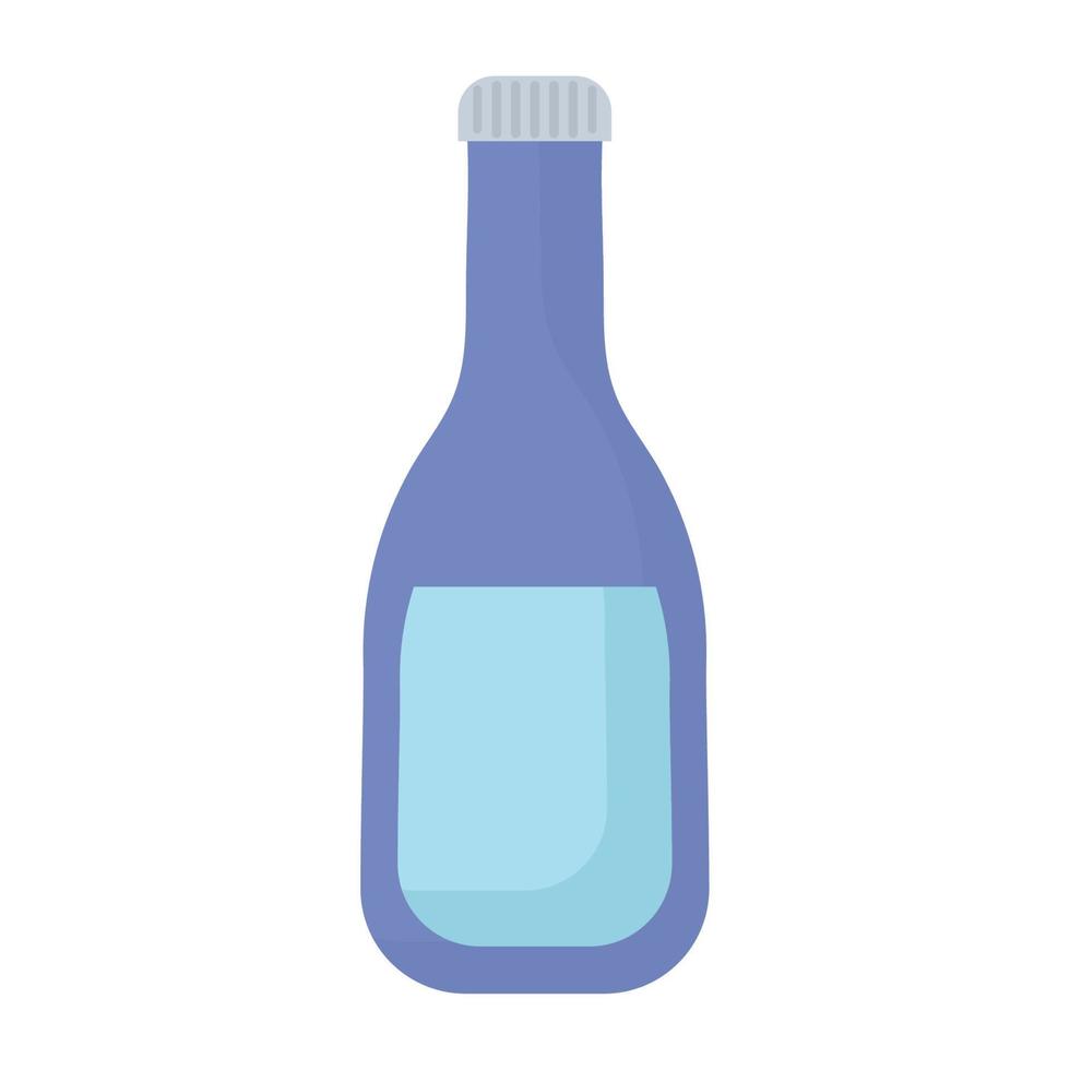 purple water bottle vector