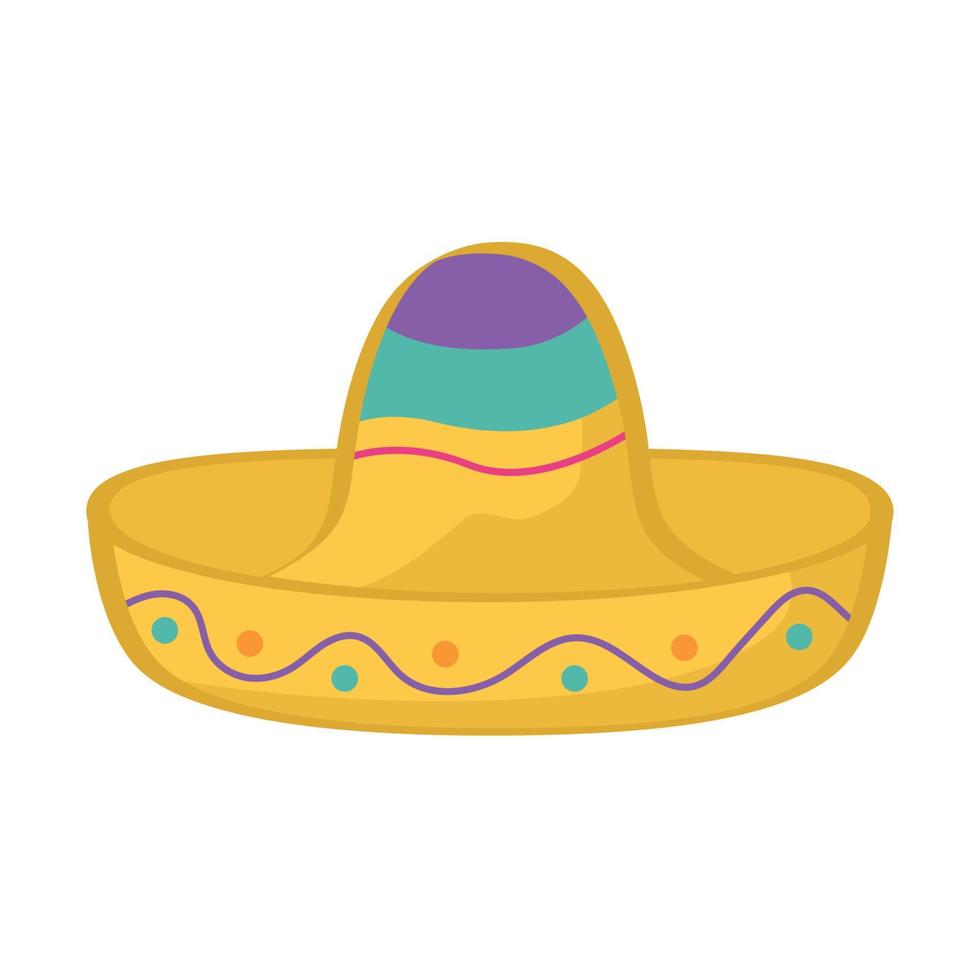 mexican sombrero icon vector