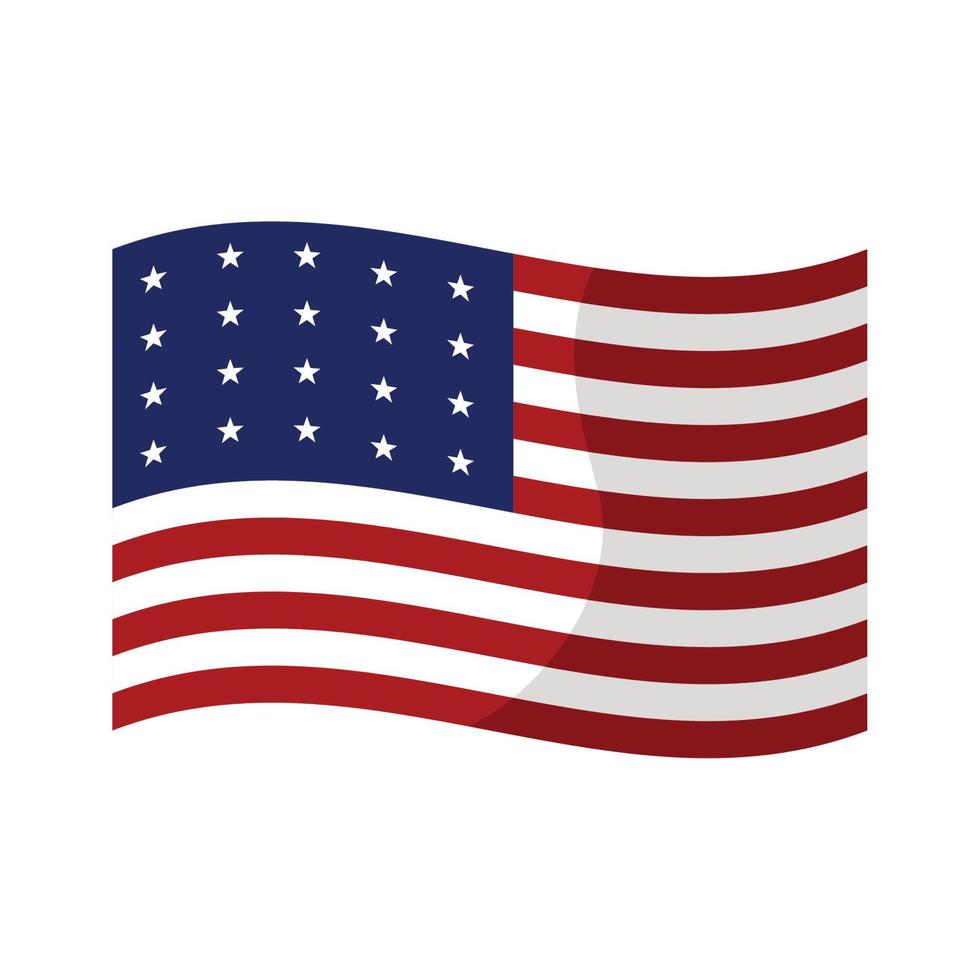 diseño de la bandera de Estados Unidos vector