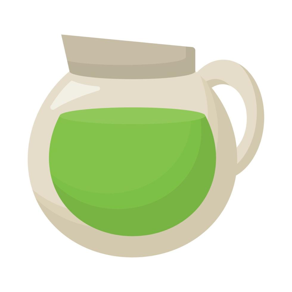 matcha tea jar vector