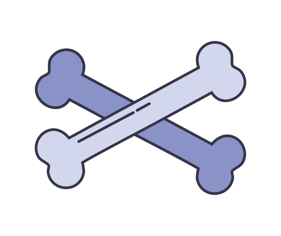 cross bones design vector