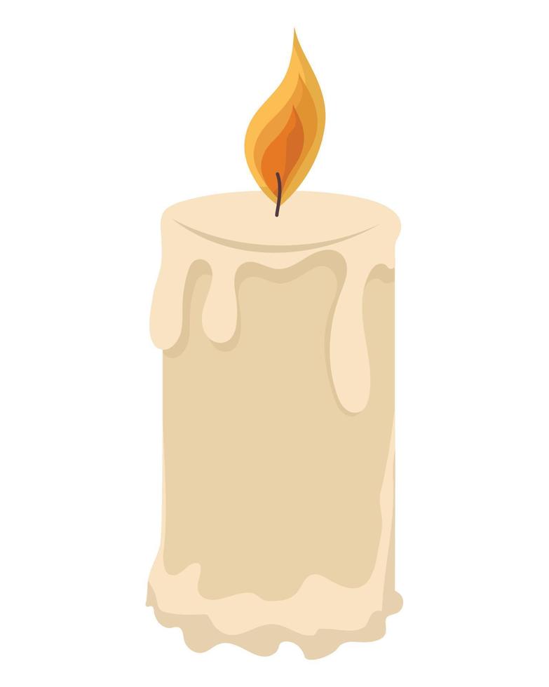 short candle design vector