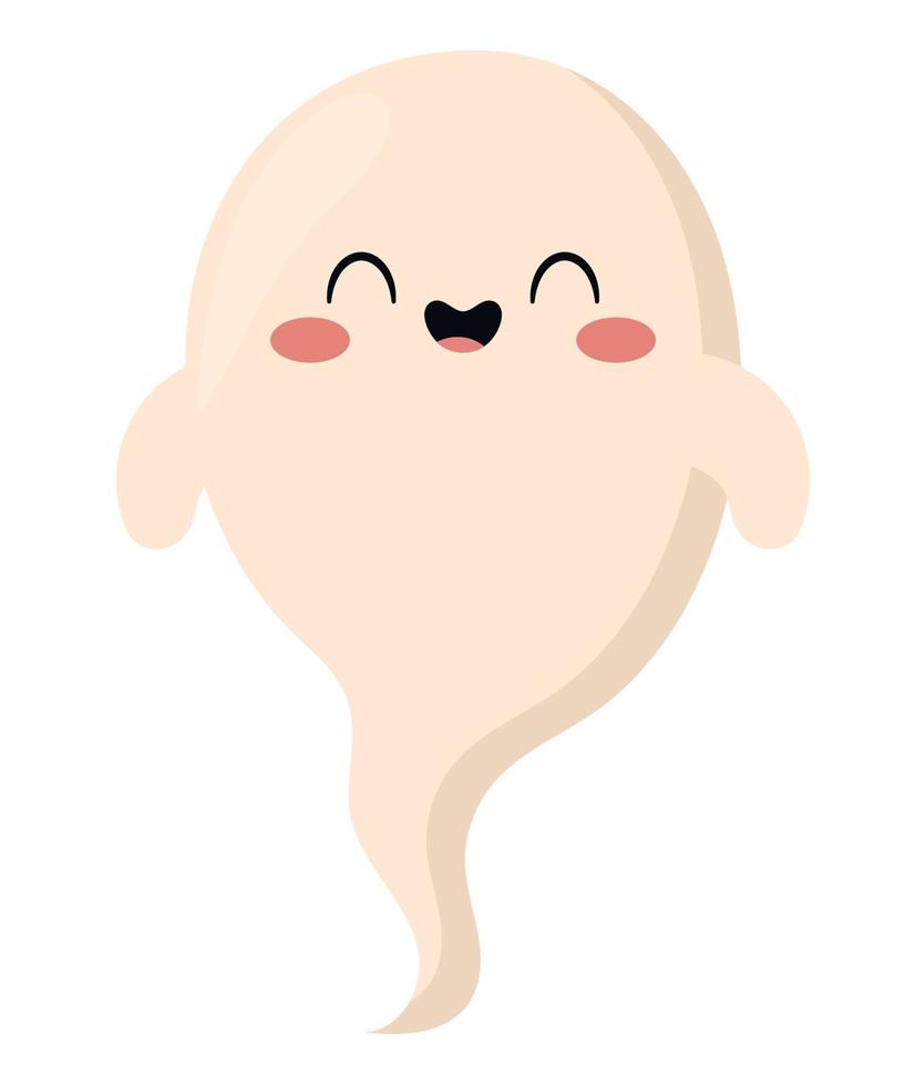 smiling ghost design vector