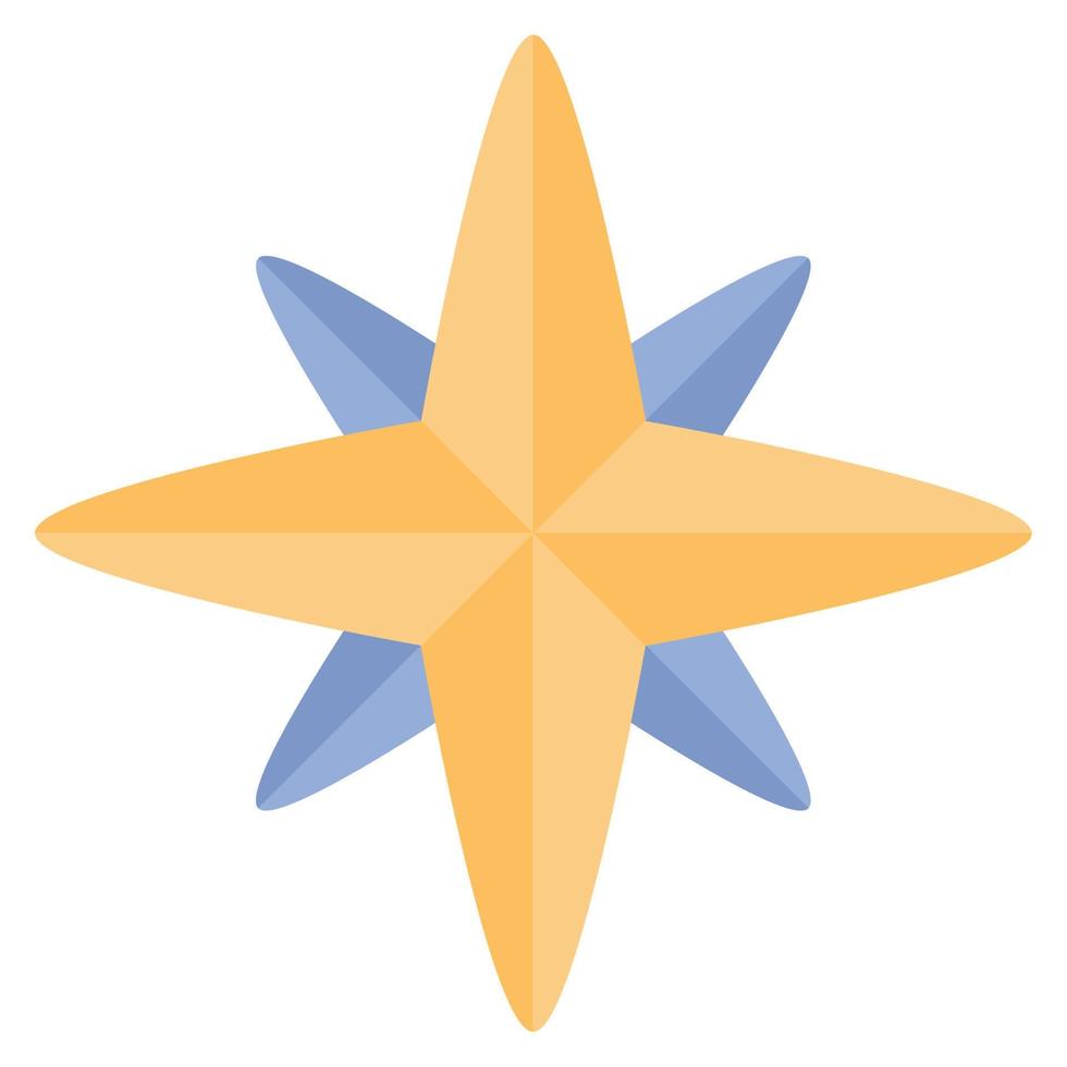 cardinal points star vector