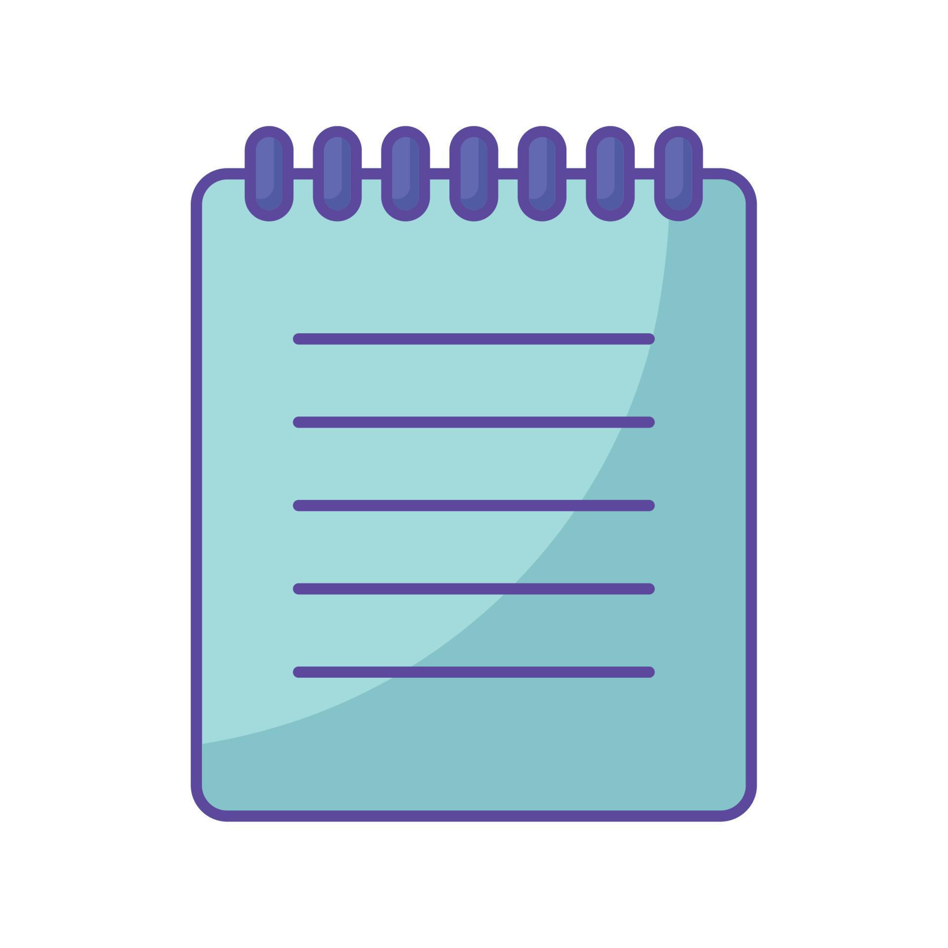 blue notepad design 21386671 Vector Art at Vecteezy