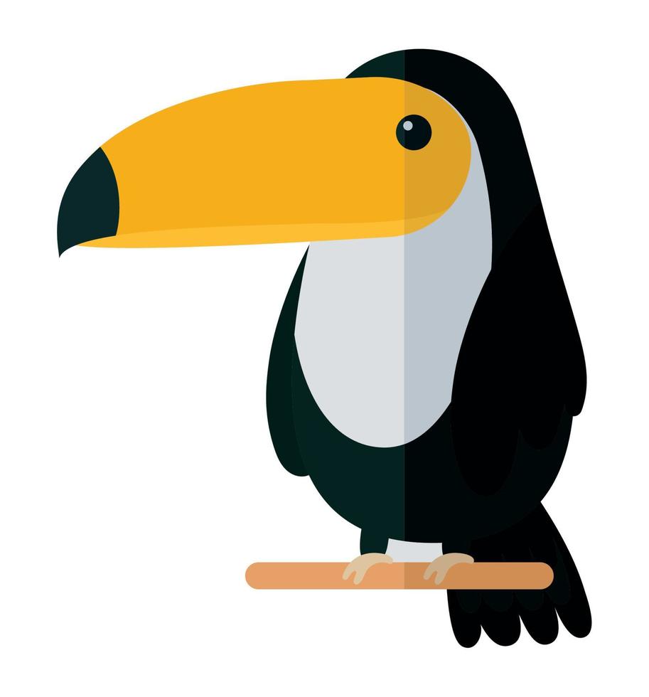 cute toucan design vector