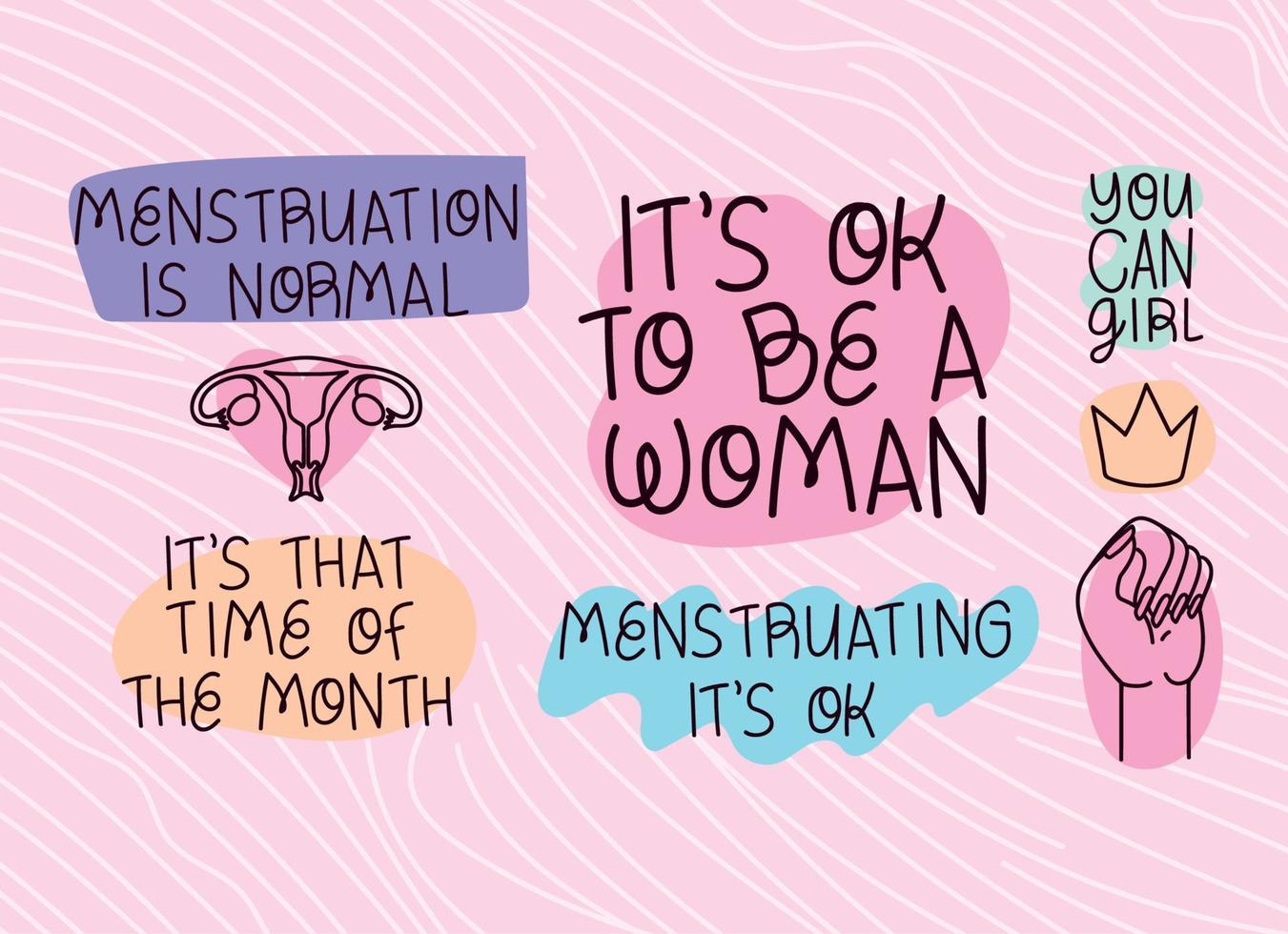 women things phrases vector