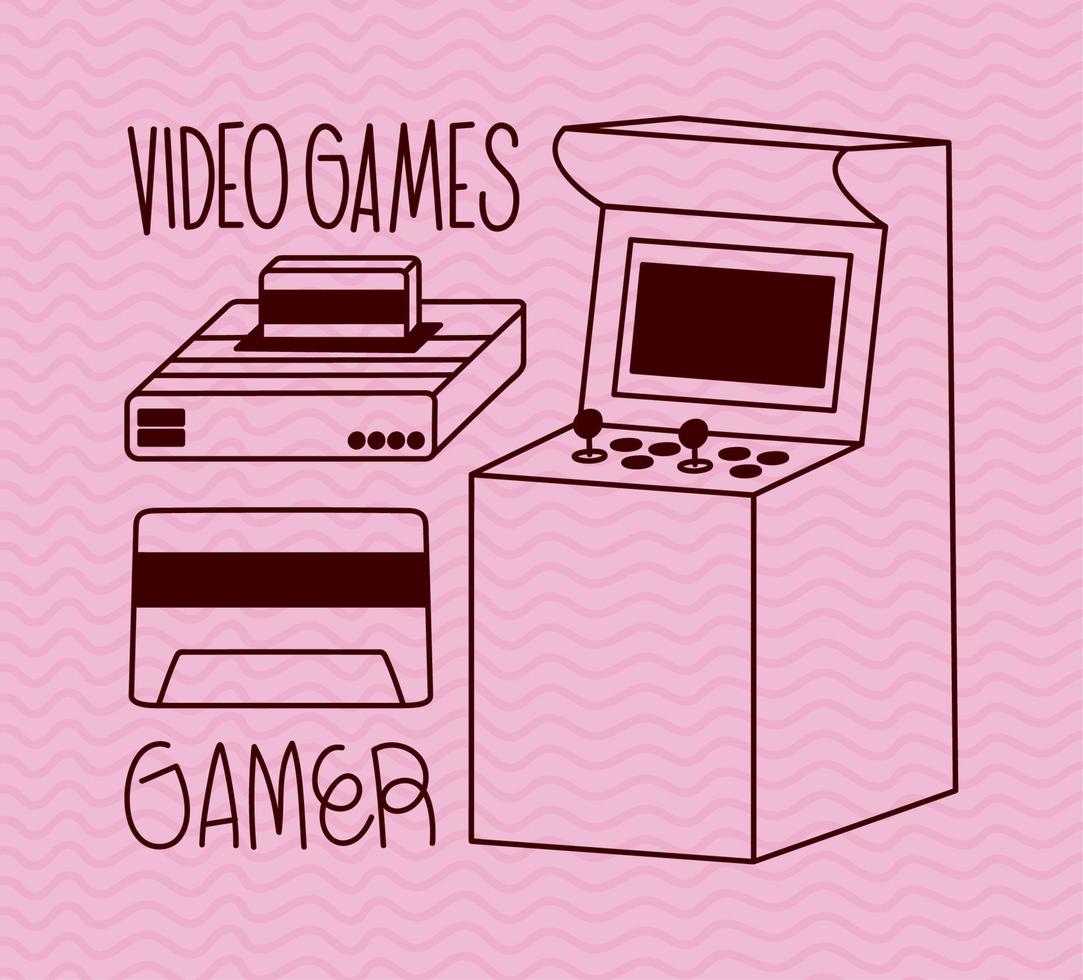 video games consoles vector