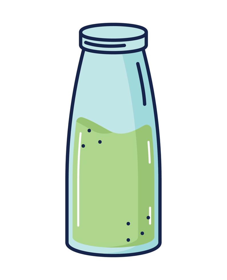 green detox smoothie vector