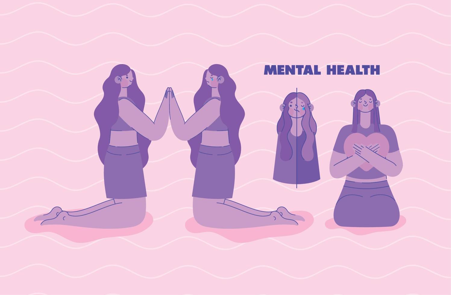 illustration of mental health vector