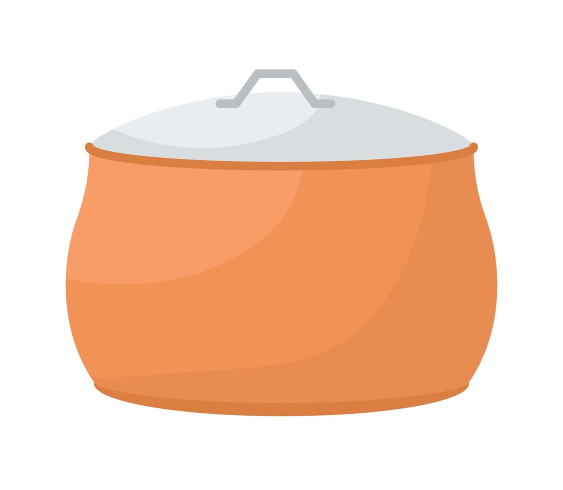 orange pot design vector