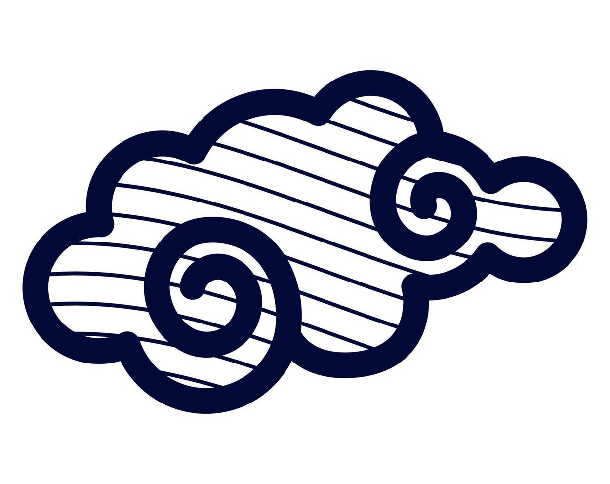 chinese cloud illustration vector