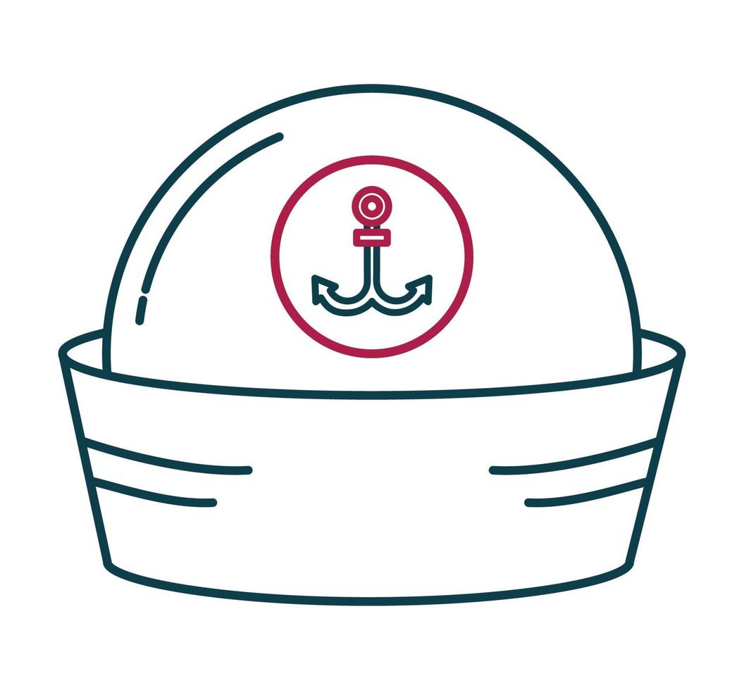 marine hat design vector