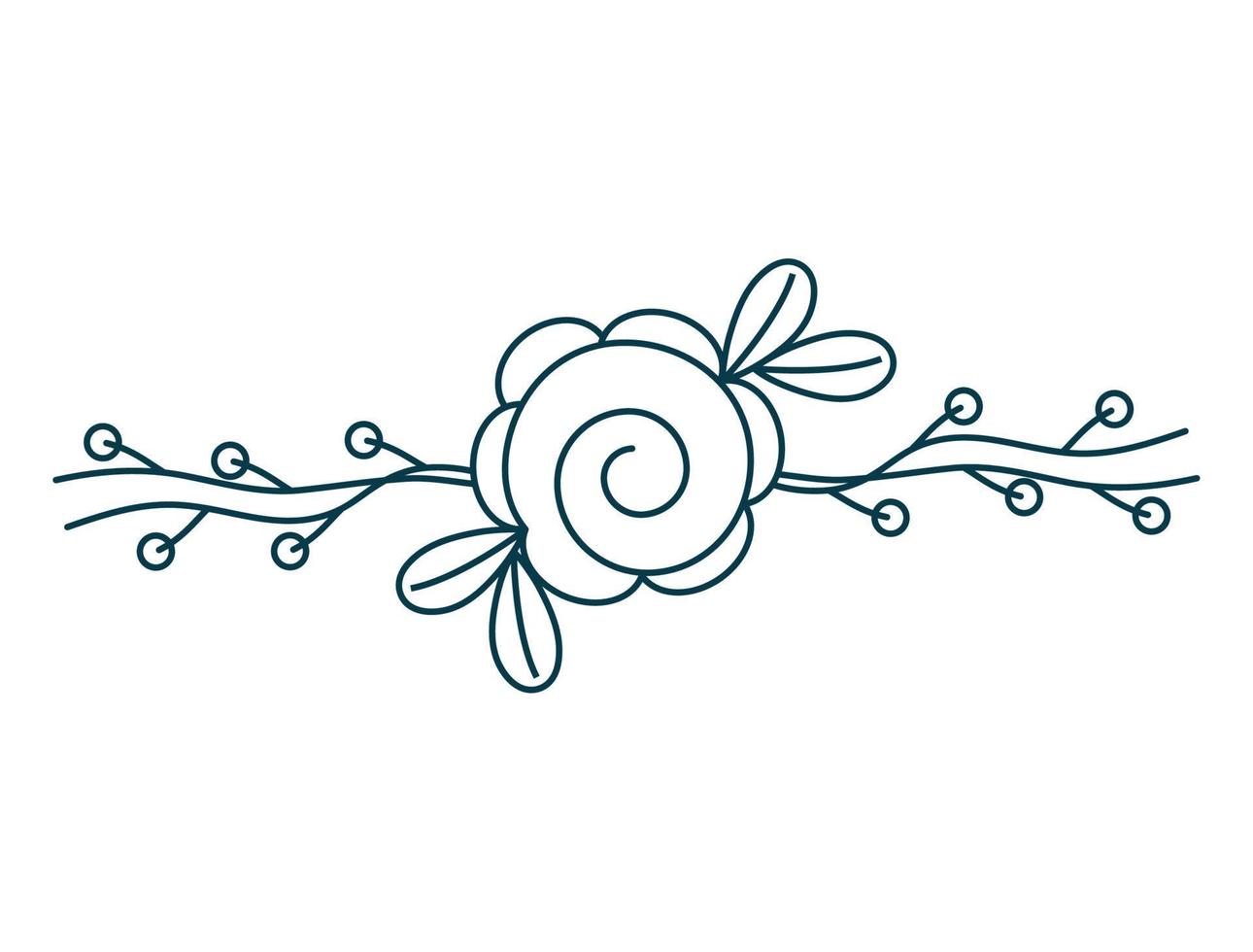 Rosa ornamento diseño vector