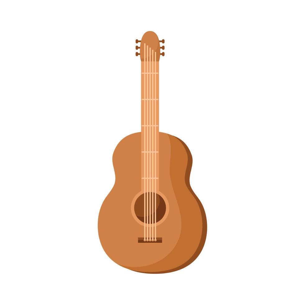 acoustic guitar design vector