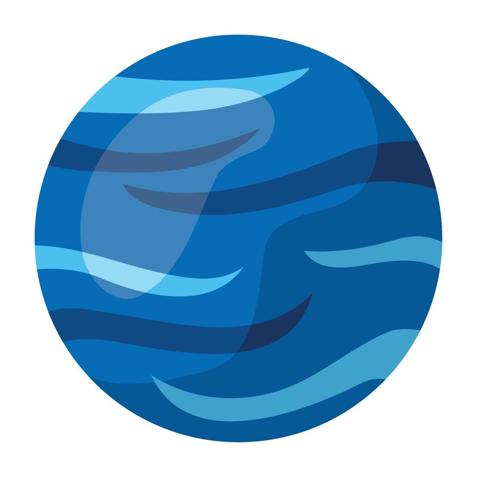 blue planet illustration vector