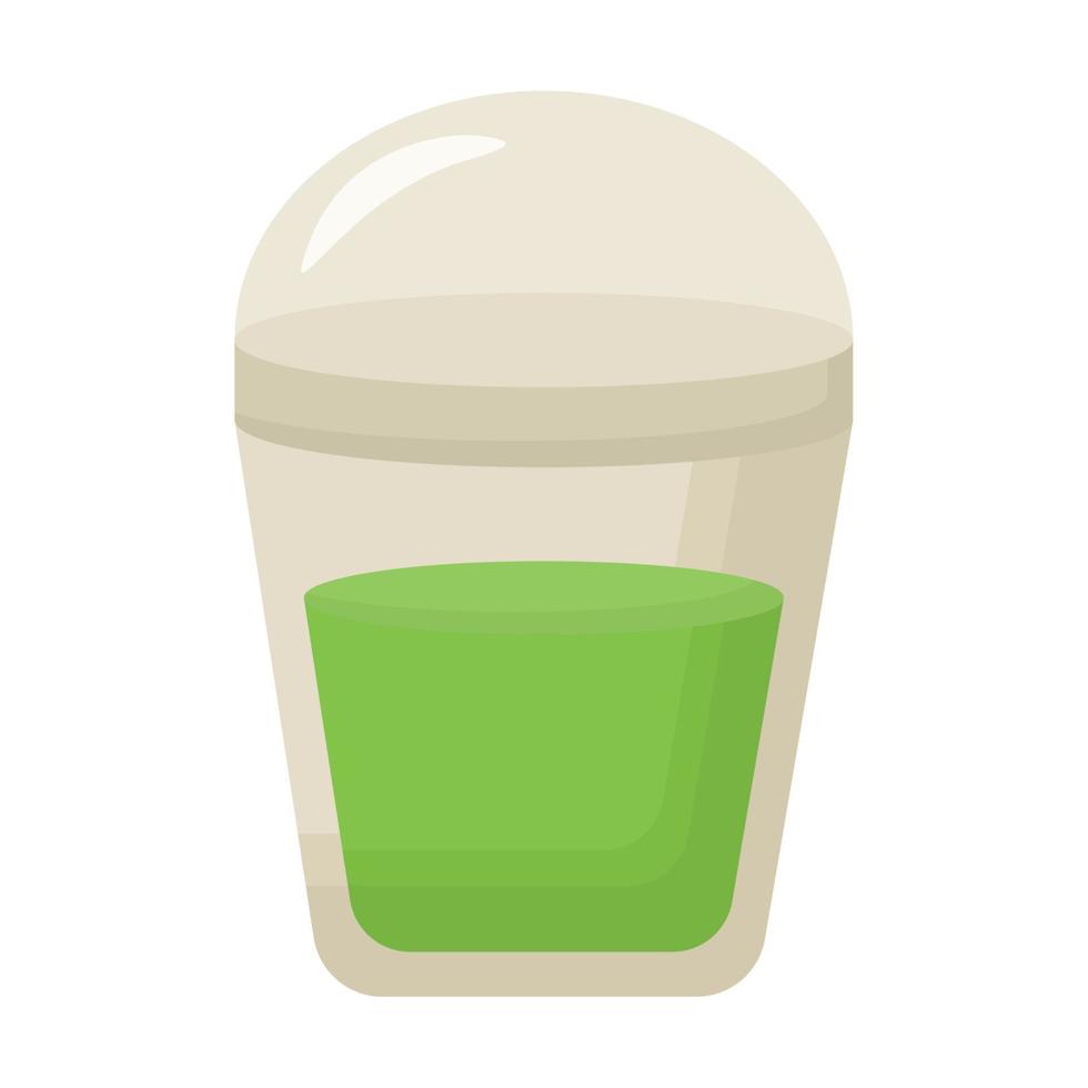 matcha milkshake illustration vector