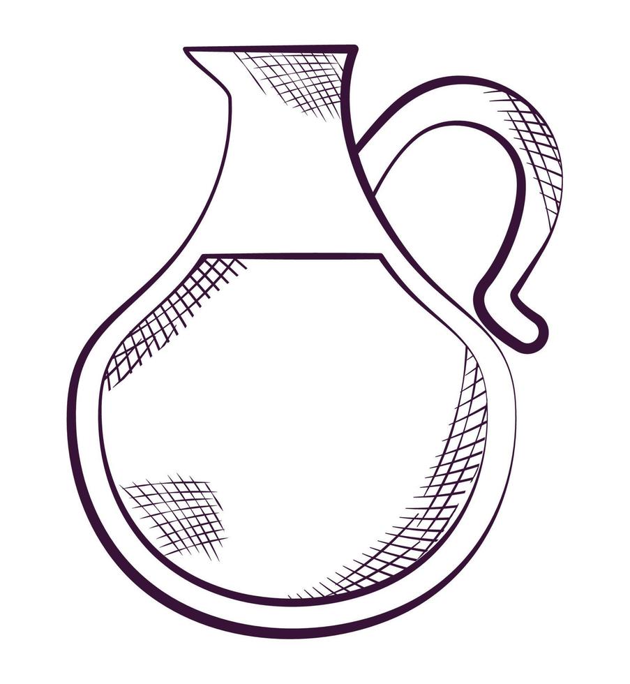 milk jar design vector