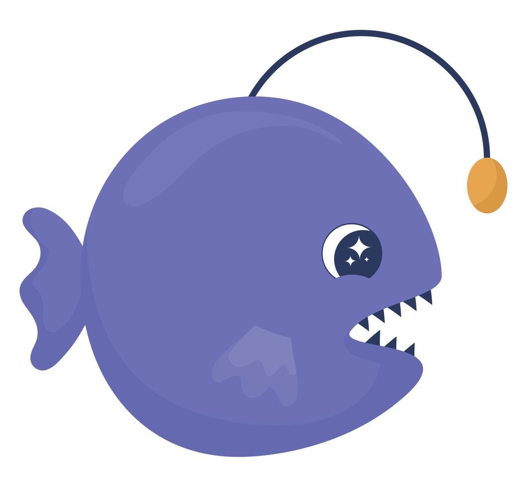 cute piranha design vector