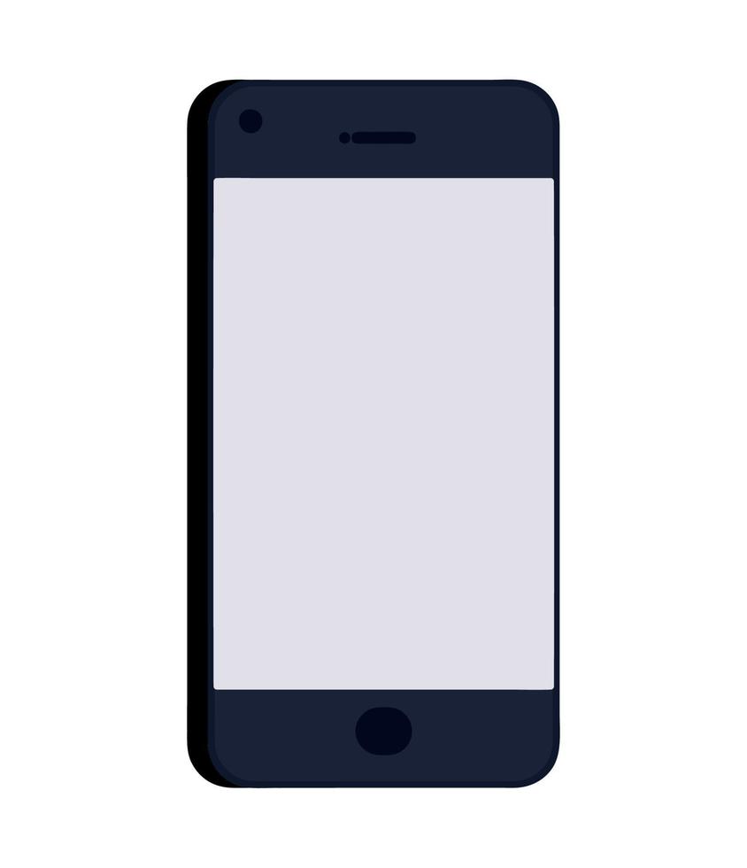 black phone illustration vector