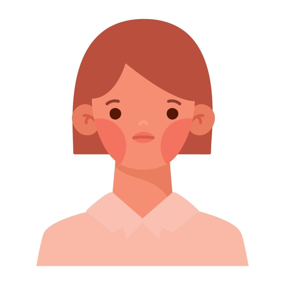 sad girl design vector