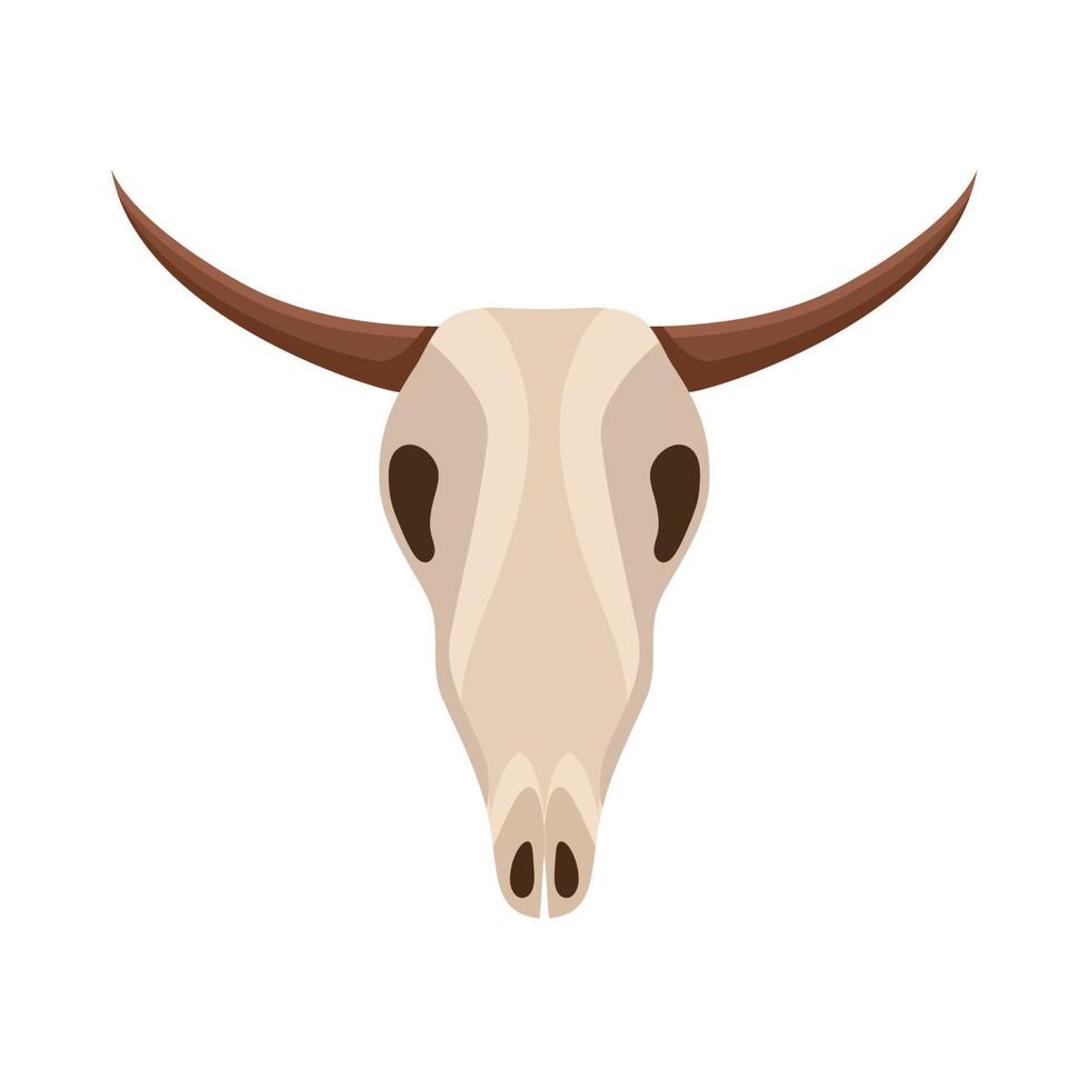 buffalo skull design vector