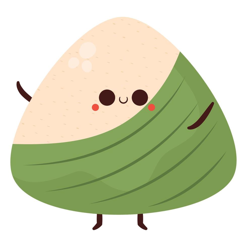 green zongzi icon vector