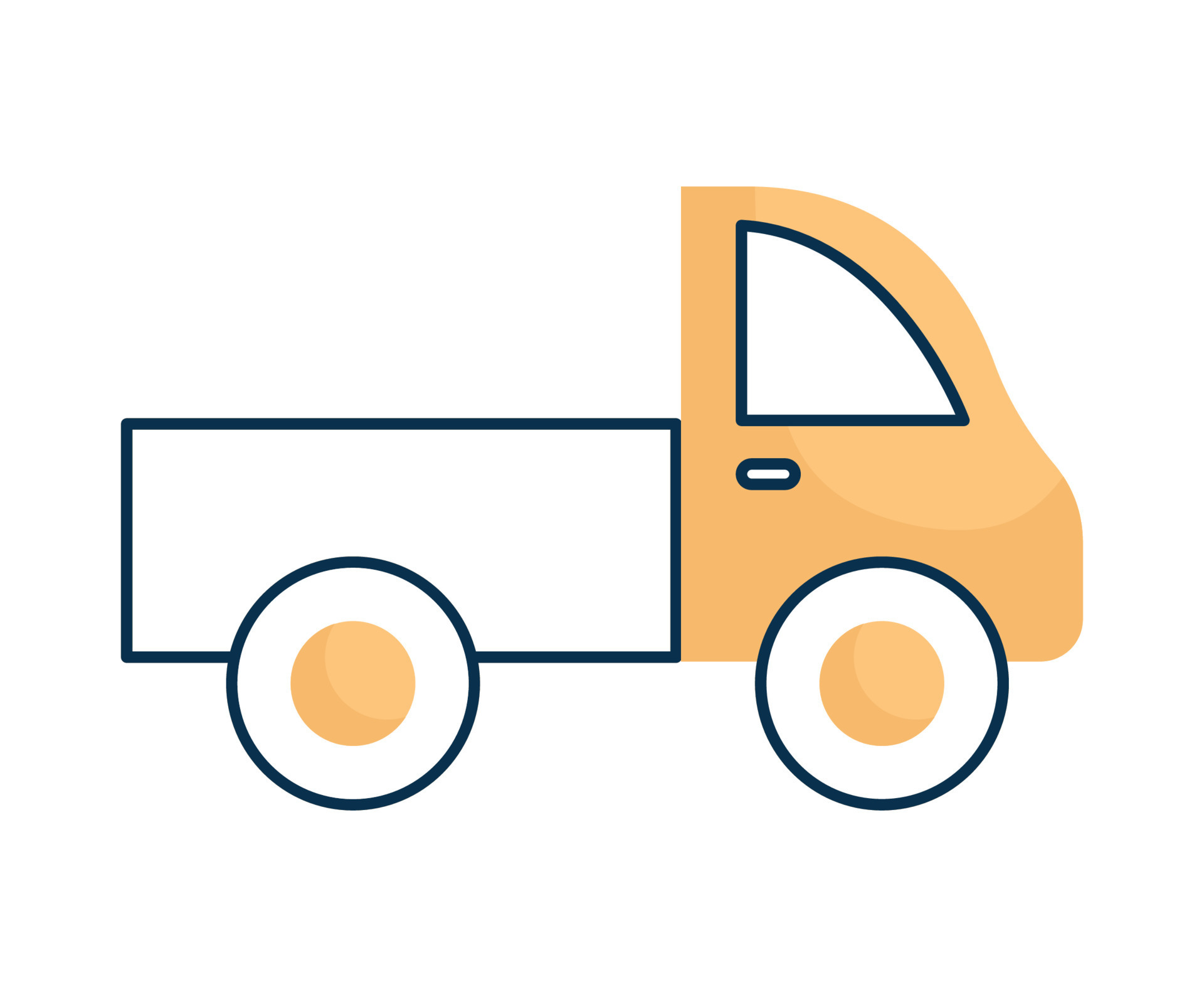 yellow truck design 21387314 Vector Art at Vecteezy