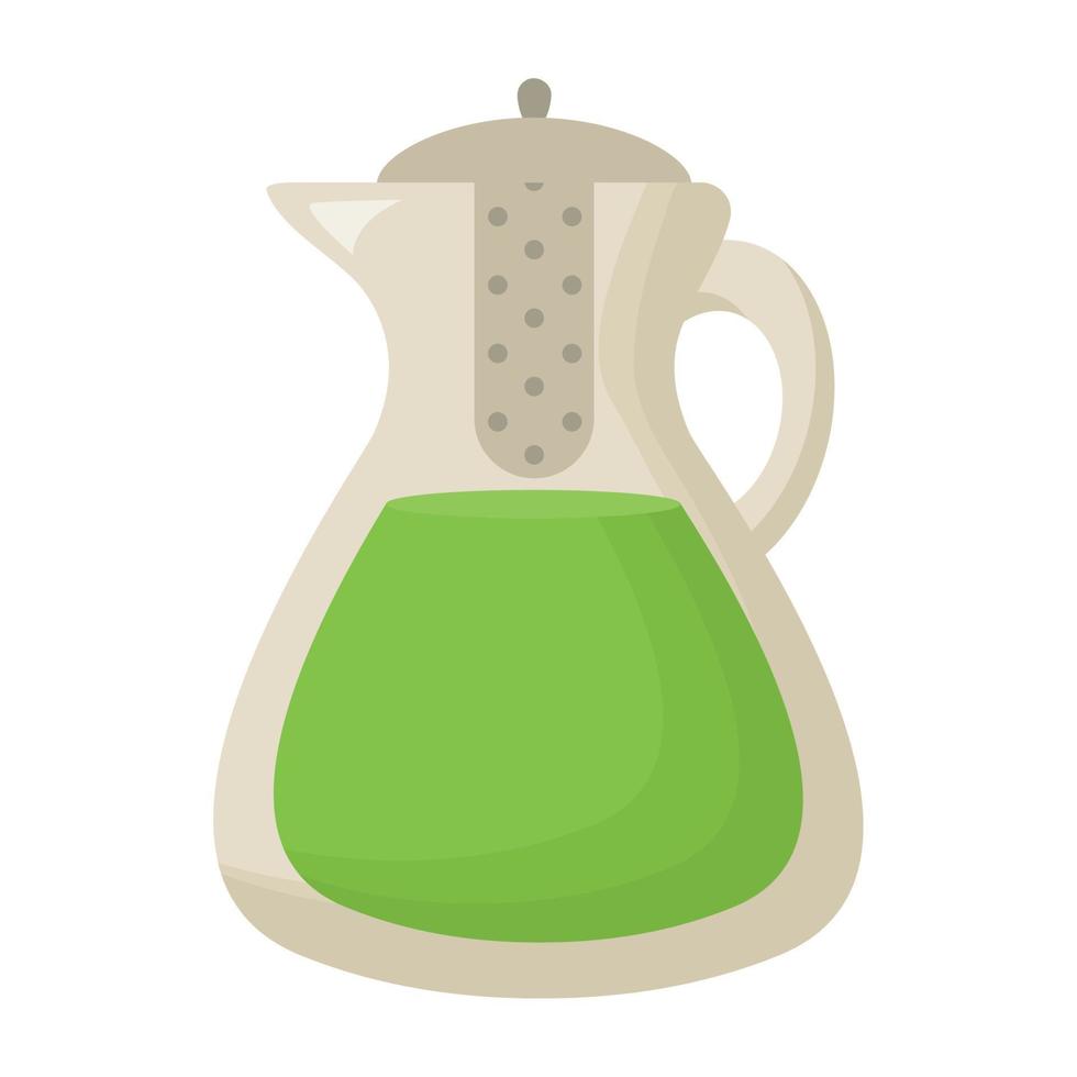 matcha tea jar design vector