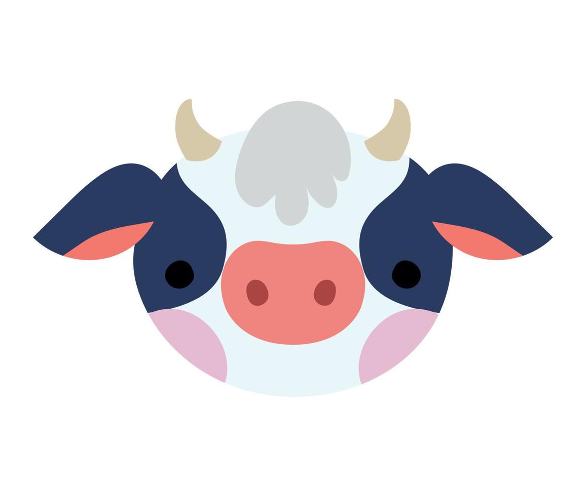 cow face design vector
