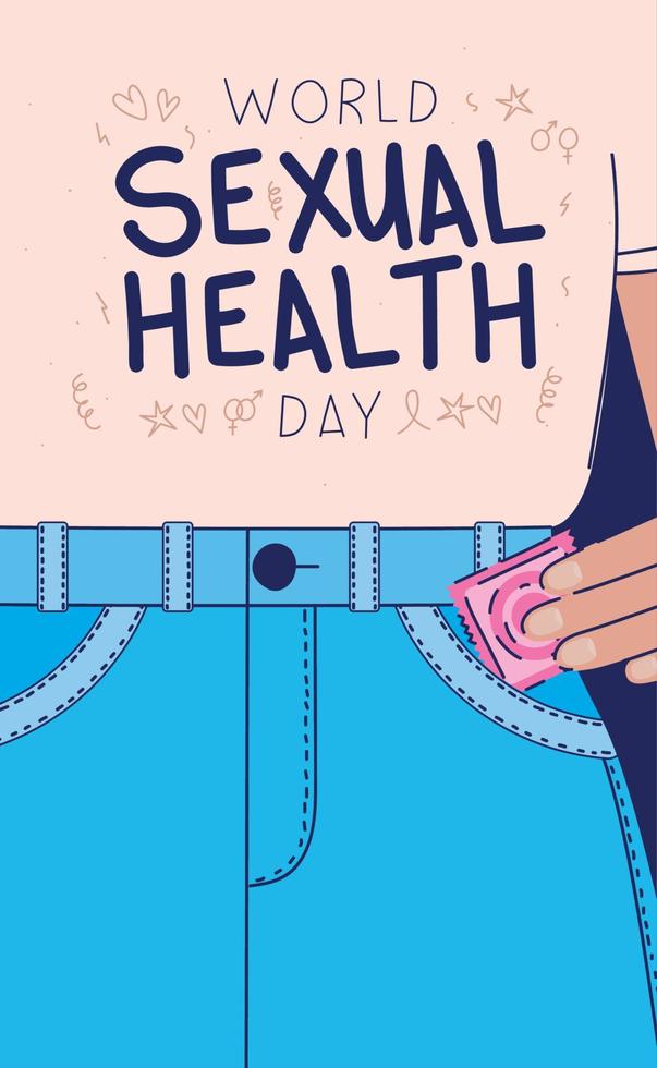 sexual health day design vector