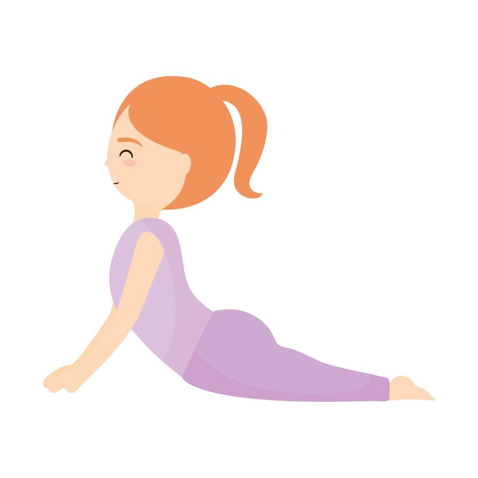 girl stretching design vector