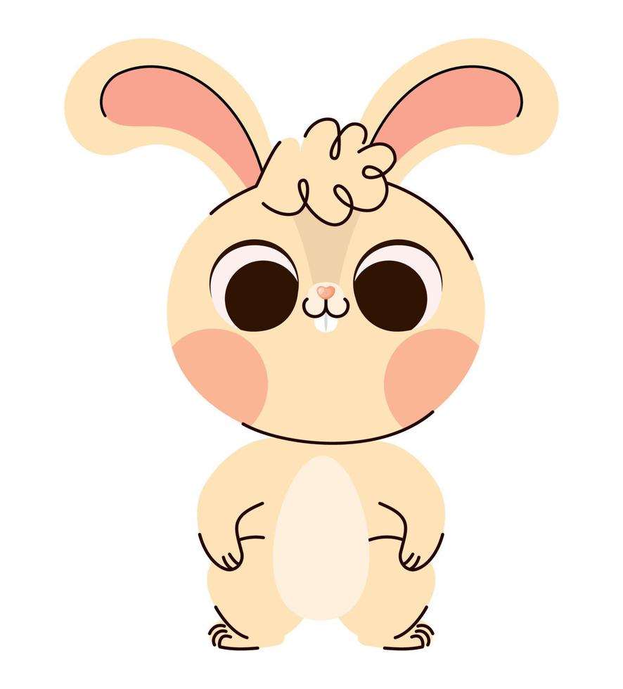 yellow nice bunny vector