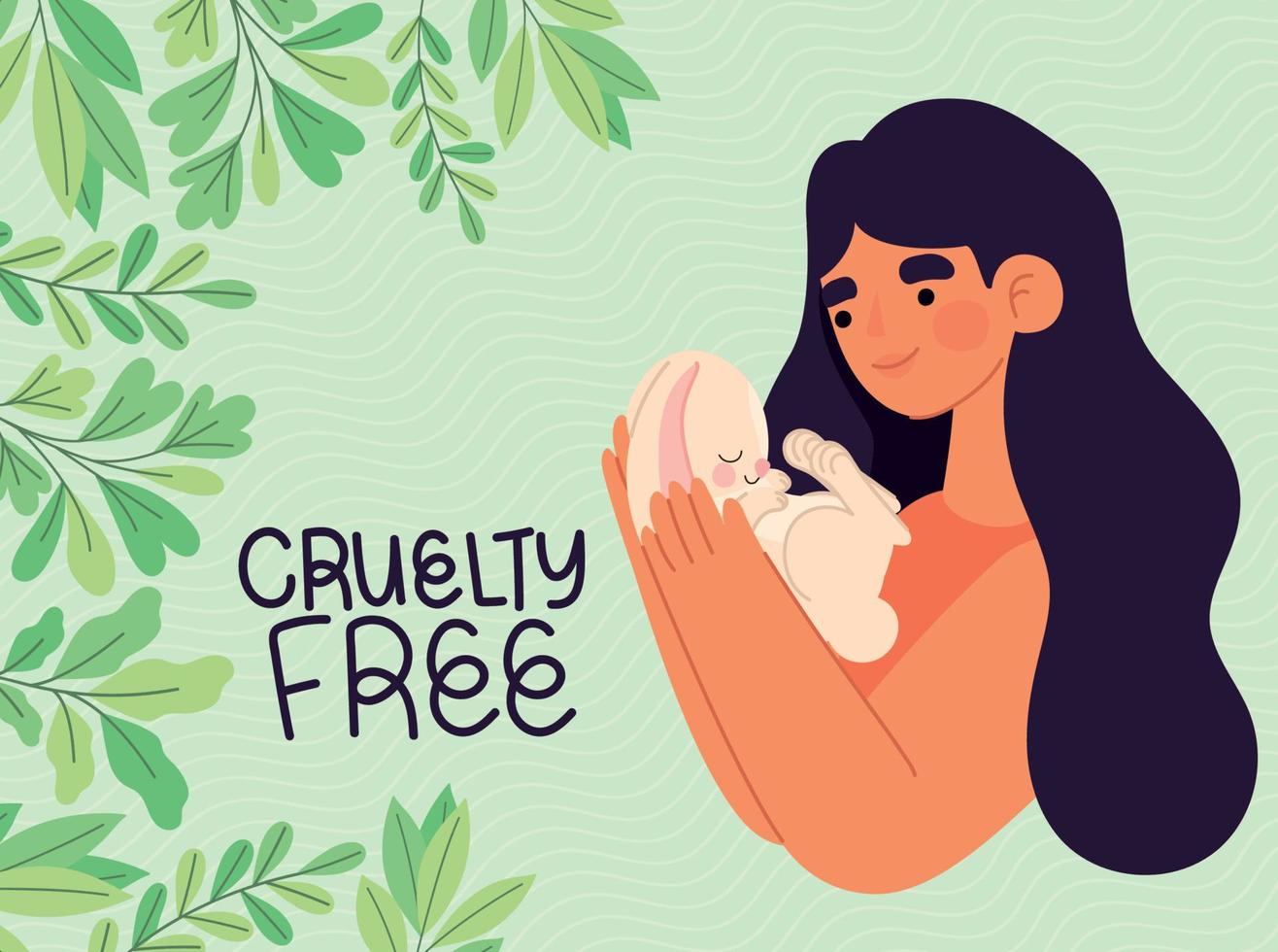 cruelty free poster vector