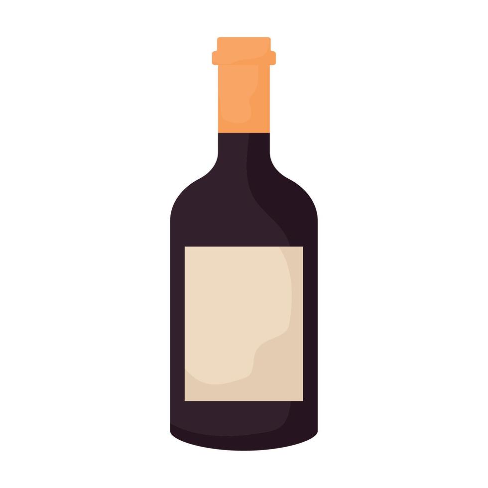 wine bottle illustration vector