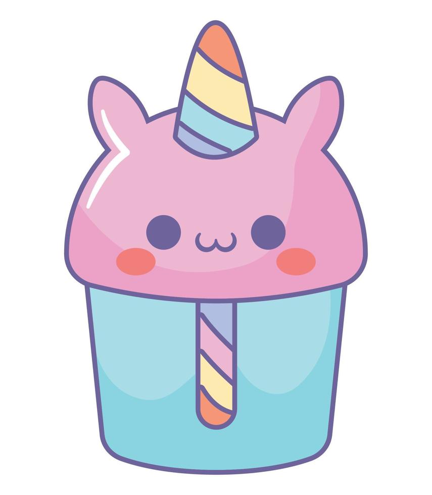 unicorn juice bottle vector