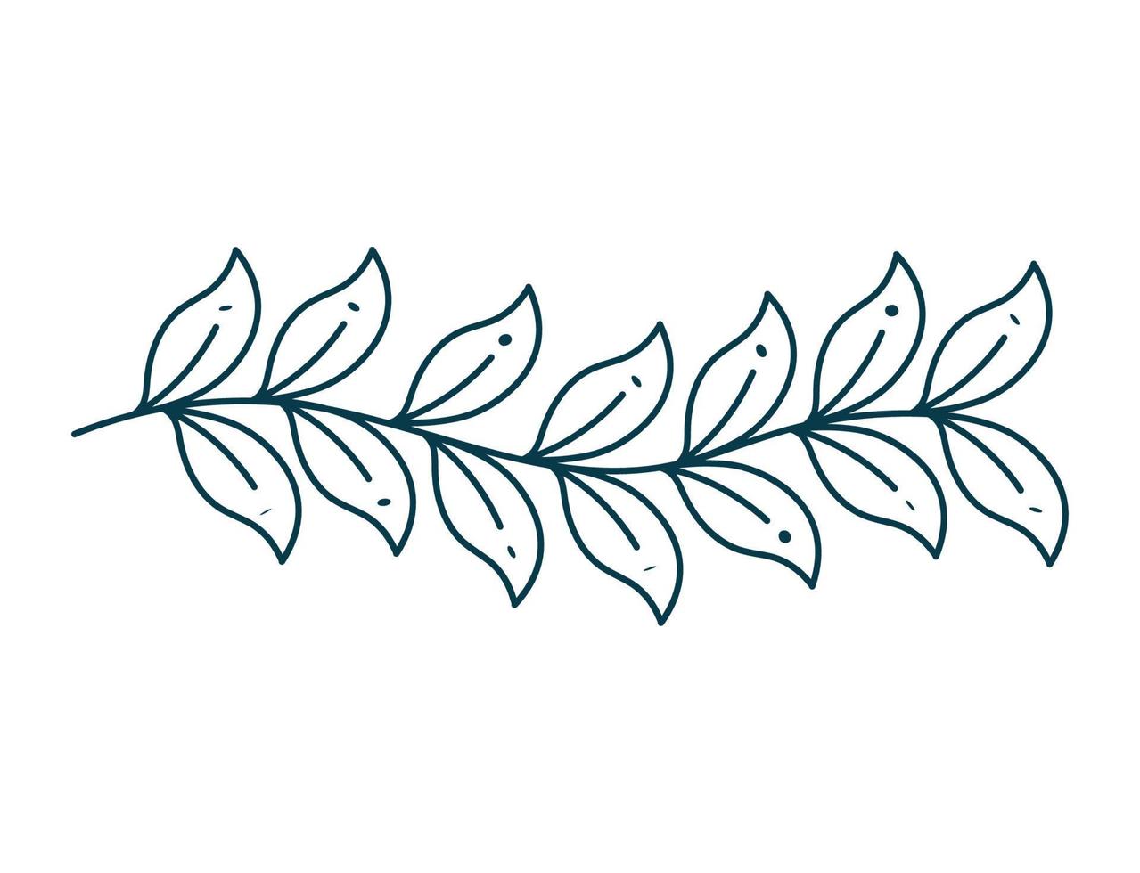 natural branch design vector